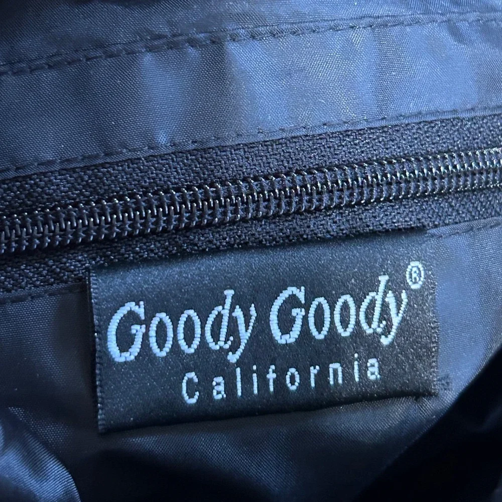 VTG Goody Goody California Y2K Velvet Convertible Rose Backpack Bag Artsy Whimsy